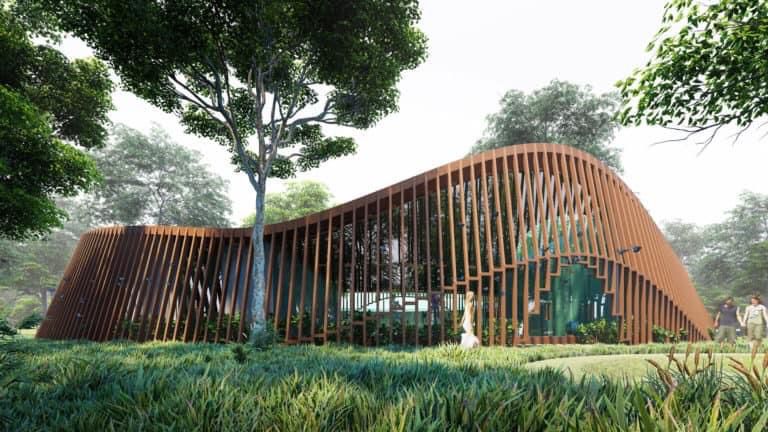 Curved Architectural Aluminium Louvers